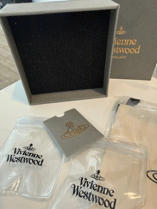 Vivienne Westwood Silver Crystal Orb Drop Earrings - Picture 2 of 7